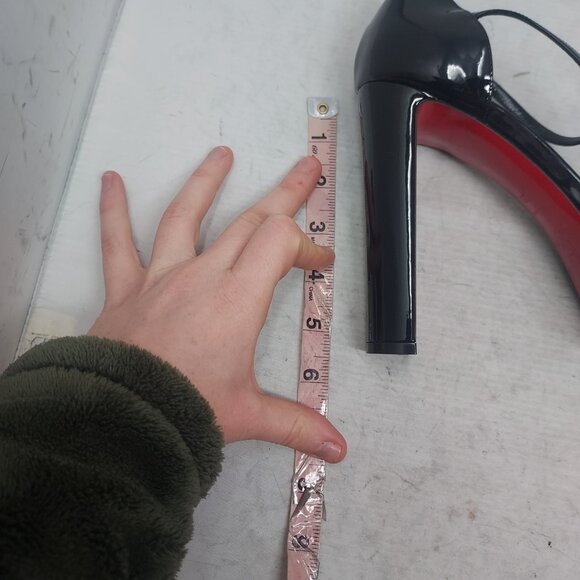 Christian Louboutin Black Sandaloo Patent Platform Sandal - Picture 12 of 13